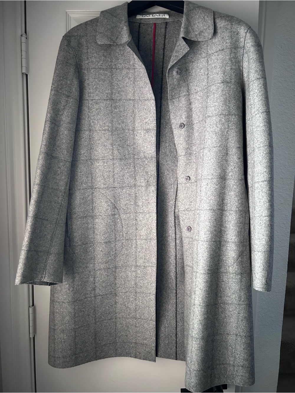 Women’s Grey Wool Coat Tahari